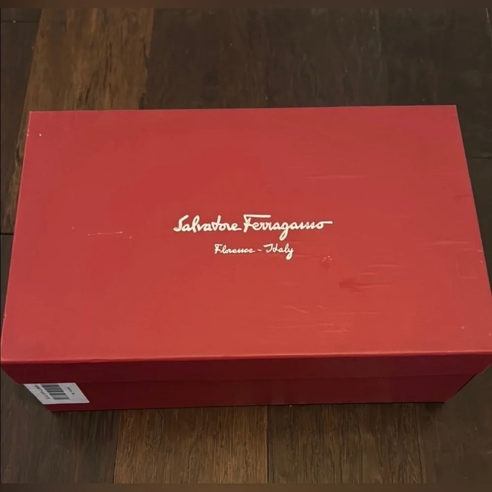 Men's SALVATORE FERRAGAMO 'Bravo' Nero Calf Leather Loafers Size US - 7.5-D